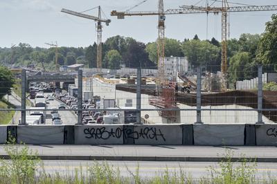 DEU, Hamburg, Autobahn Deckel A7-stock-foto