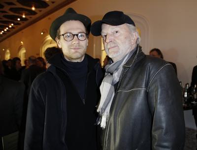 Michael Gwisdek mit Sohn Robert / DEUTSCHER SCHAUSPIELERPREIS 2014 am 10. Februar 2014 bei der 64. Berlinale im Stage Th-stock-foto