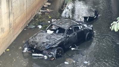 Sp bmw accident oriental death-stock-foto