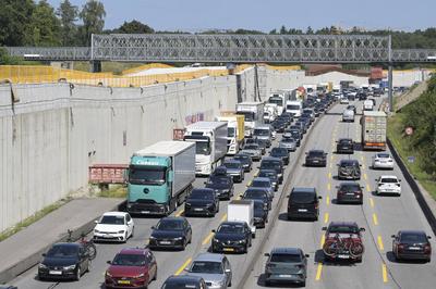 DEU, Hamburg, Autobahn Deckel A7-stock-foto