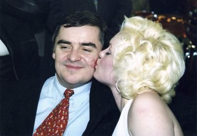 Ministerpr?sident Peter M?ller CDU wird am Samstag 31 03 2001 auf der Erf?ffnung der Internation-stock-foto