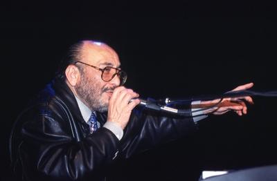 1/ Konzert : Eddie Palmieri im Berliner Tr?nenpalast, S?nger & Pianist, Piano, voc, Latinjazz, Latin, Jazz, Salsa, Berli-stock-foto