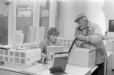 Al Kruger Al Kruger, Fernsehfilm, Deutschland 1984, Regie: Volker Vogeler, Darsteller: Richy M?ller (?), Martin Fl?rchi-stock-foto