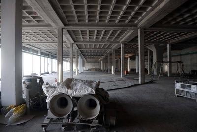 Baustelle Neue Nationalgalerie-stock-foto