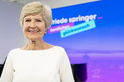 80. Geburtstag von Friede Springer Feierlichkeiten im Axel-Springer-Haus in Berlin - Stellvertretende Aufsichtsratsvorsi-stock-foto
