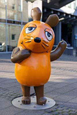 Maus Skulptur in K?ln - 30.11.2024-stock-foto