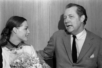 Schauspielerin Romy Schneider AUT und Axel Caesar Springer GER Axel Springer GmbH in Berlin A-stock-foto