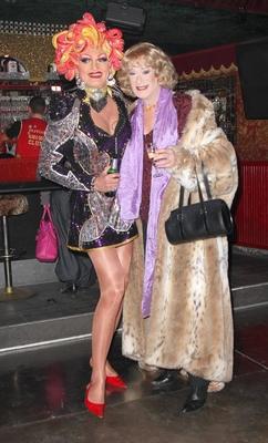Olivia Jones und Lilo Wanders Olivia Jones Show Club Eroeffnung in der Grossen Freiheit fHamburg , es ist Olivias Jones-stock-foto