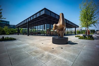 Berlin Mitte Tiergarten; das Kulturforum : die NEUE NATIONALGALERIE, Architekt: Mies van der Rohe - Sammlung Depotbest?-stock-foto