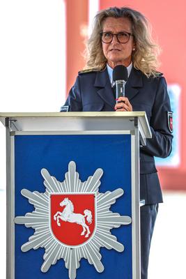 Einweihung des neuen Dienstgeb?udes des Polizeikommissariats Bundesautobahn Maschen-stock-foto