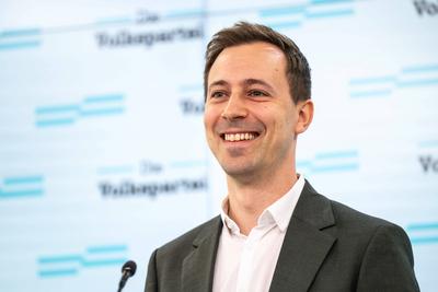20250807 Pressekonferenz der Volkspartei zum Thema FPOe Faulste Partei Oesterreichs-stock-foto