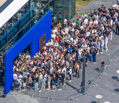 Luftbild Hamm Kunstgalerie Mensing, Event, 1000 Besucher werden in der Kunstgalerie Art Cube erwartet, Ex-Rapper Kollega-stock-foto