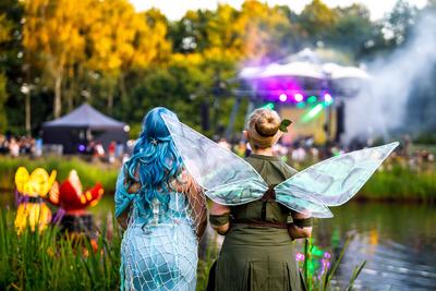 Elbenwaldfestival Cottbus-stock-foto