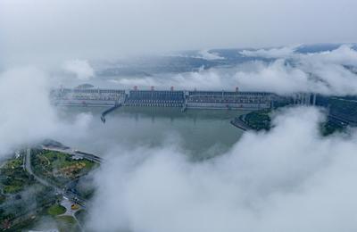 Three Gorges Dam Area-stock-foto