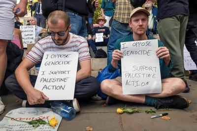 Palestine Action Proscription Protest-stock-foto