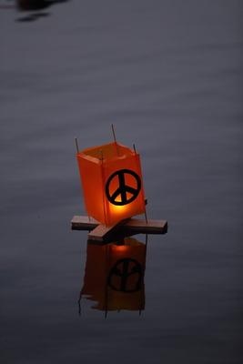 Gedenken 80 Jahre Nagasaki-stock-foto