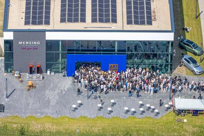 Luftbild Hamm Kunstgalerie Mensing, Event, 1000 Besucher werden in der Kunstgalerie Art Cube erwartet, Ex-Rapper Kollega-stock-foto