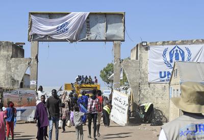South Sudan, refugees of war in Sudan-stock-foto