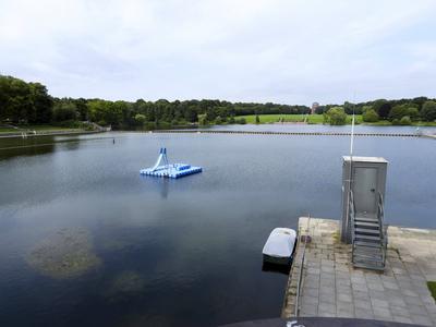 cntv Im Hamburger Stadtparksee und in den zufuehrenden Kanael der Alster sind vermehrt Blaualgen aufgetreten so das die Beh?rde offiziell davor warnt. Blaualgen Alarm im Hamburger Stadtparksee die Beh?rde warnt es sind Uebelkeit, Erbrechen, Durchfall und Hautreizungen moeglich 09.August 2025 Hamburg Deutschland *** cntv In the Hamburg Stadtparksee and in the canals leading to the Alster, blue-green algae have increased so that the authority officially warns against it Blue-green algae alarm in the Hamburg Stadtparksee the authority warns that nausea, vomiting, diarrhea and skin irritation are possible 09 August 2025 Hamburg Germany-stock-foto
