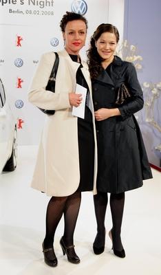 Berlinale 2008 Maria Schrader mit Hannah Herzsprung Volkswagen People?s Night 2008 in der Akademie der K?nste in Berlin-stock-foto