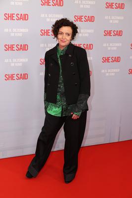 Maria Schrader waehrend der Filmpremiere She Said unter der Regie von Maria Schrader, Kino International, Berlin-Mitte,-stock-foto