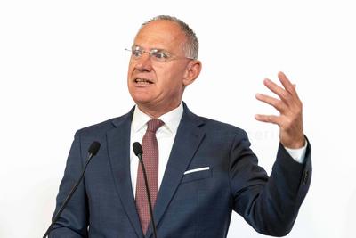 20250811 Pressekonferenz der Innenminister zum Thema Jahresbilanz 2024 zum Kriminalitaetsfeld Sozialleistungsbetrug-stock-foto