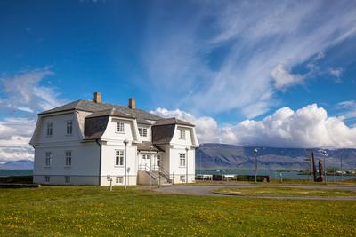Hofdi Haus in Reykjavik Island-stock-foto