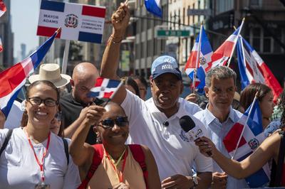 43rd annual national dominican day parade 2025, new york, usa - 10 aug 2025-stock-foto