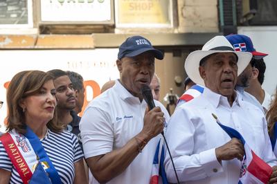 43rd annual national dominican day parade 2025, new york, usa - 10 aug 2025-stock-foto