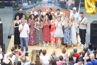 "Unter Uns" Fantreffen in K?ln-stock-foto