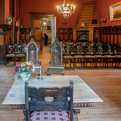 Museum und Jagdschloss Gelbensande - 02.10.2022: Symbolbild: Schl?sser, Monarchie - Das Jagdschloss Gelbensande geh?rt z-stock-foto