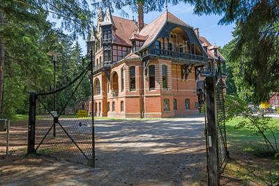 Jagdschloss Gelbensande, Rostocker Heide, Mecklenburg-Vorpommern, Deutschland-stock-foto