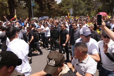 MARCHA CONTRA LA CORTE CONSTITUCIONAL-stock-foto
