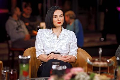 MDR - Riverboat. Schauspielerin Mimi Fiedler anl??lich der Aufzeichnung der MDR - Talkshow Riverboat am 04.03.2020 im S-stock-foto