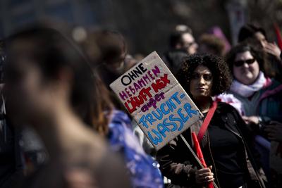 International Woman's Day Berlin-stock-foto