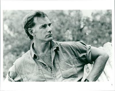 John Sayles dreht Lone Star (1996) Regisseur John Sayles am Set seines Films Lone Star . *** Nur redaktionelle Nutzung i-stock-foto