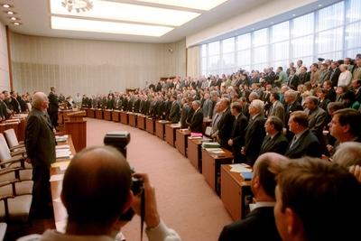 Letzte Sitzung des Deutschen Bundesrates in Bonn-stock-foto