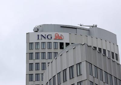 21.10.2023, Deutschland, Hessen, Wirtschaft, Banken, Direktbanken, B?rogeb?ude der ING-DiBa in Frankfurt, Bank, Detail H-stock-foto
