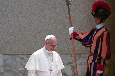 ITALY - POPE LEO XIV DURING HIS WEEKLY GENERAL AUDIENCE  AT  THE  VATICAN - 2025/8/13-stock-foto
