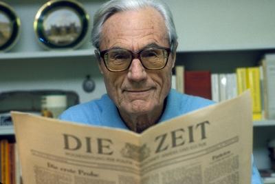 Verleger Gerd Bucerius (GER/CDU) in Hamburg-stock-foto
