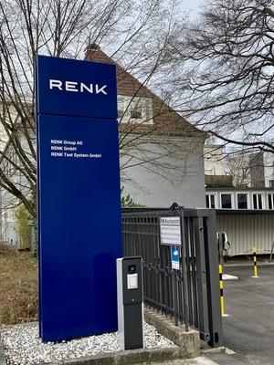 Augsburg/Germany March 30, 2024 Renk Group main building: Renk Group AG is a german global manufacturer, producing mainl-stock-foto