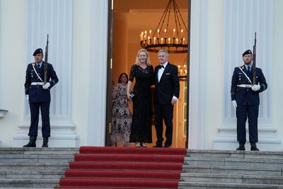Staatsbesuch des Pr?sidenten der Franz?sischen Republik Staatsbesuch des Pr?sidenten der Franz?sischen Republik Emmanuel-stock-foto