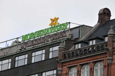 Copenhagen /Denmark/ 05..March 2020 / Politiken Hus Denmark media house there daily news paper home, Politken daily news-stock-foto
