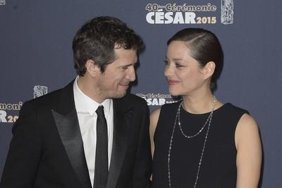 Marion Cotillard et Guillaume Canet CELEBRITES 40eme Ceremonie des Cesars Photocall 20 02 2015-stock-foto