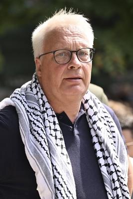 Demonstration by the Belgian-Palestinian Association-stock-foto