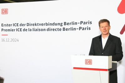 Neue Direktverbindung Berlin-Paris mit dem ICE-stock-foto