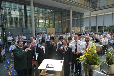 727. Stoppelmarkt Eroeffnung mitSilvia Maria Breher (MdB CDU Parlamentarische Staatssekret?rin beim Bundesminister f?r Landwirtschaft, Ern?hrung und Heimat  und  B?rgermeister Kater Kater-stock-foto