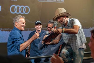 Premiere des neuen Bully Films "Kanu des Manitu" mit Michael Bully Herbig, Christian Tramitz und Rick Kavanian vor Ort Im Traumpalast Leonberg 18.08.2025-stock-foto