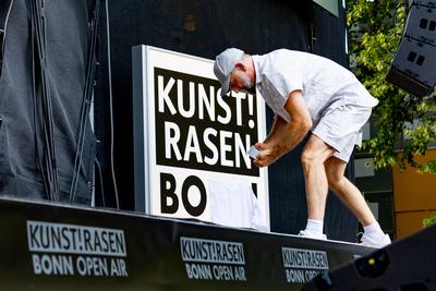 Das Bo auf dem Kunst!Rasen Bonn - 14.08.2025-stock-foto