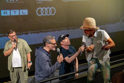 Premiere des neuen Bully Films "Kanu des Manitu" mit Michael Bully Herbig, Christian Tramitz und Rick Kavanian vor Ort Im Traumpalast Leonberg,  18.08.2025-stock-foto